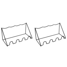 2X Wave Shaped Wine Display Stand Wine Bottle Storage Racks Multi Wine Holder Cabinet Shelf Organizer Bar Tools