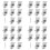 Solar Panel Mounting Brackets,32pcs Aluminum Solar Panel End Clamp 30-45mm Adjustable H, Solar Panel Mount 1