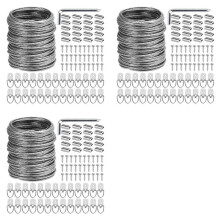 300 Pcs Picture Hanging Wire Kit, 100 Feet Heavy Duty Wire Picture Hanging for Photo Mirror Frame Artwork