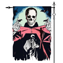 (70x100cm) Halloween Garden Flags Halloween Party Outdoor Decorations Halloween