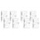 8X Transparent A6 Binder Clear Soft PVC 6 Ring Budget Binder Refillable Planner Binder Cover Protector 1