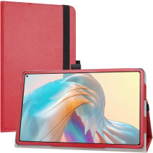 TABLET-ETUIS TIL CHUWI HIPAD PRO 10.8" ECO LÆDER RØD MED STATIV