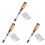 3X Push Pull Ratchet Screwdriver Set 5 in 1 Screwdriver Bit Set Sleeve Driver Bit-Holder Ratchet Socket Screw Kit Brown 1