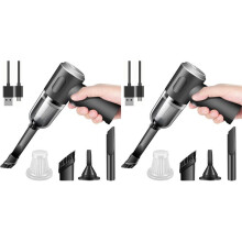 2X Wireless Handheld Car Vacuum Cleaner High Power Rechargeable Household Vacuum Cleaner, Vacuum for Desk
