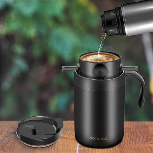 2X Hand-Washed Coffee Cup Hand-Washed Dripping Insulation Coffee Cup Portable Coffee Brewing Set 2