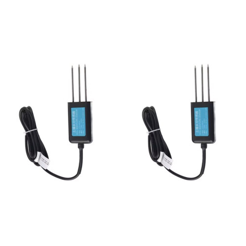 2X Single Soil Humidity Sensor Soil Moisture Transmitter RS485 Output Soil Tester 12-24V  Measurement Range 0-