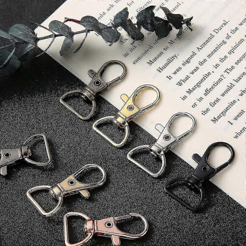 (Silver) 35pieces/pack Keychain For Diy Craft Hardware Jewelry Making Button Snap 1