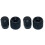 2X Aluminum Alloy Caps Solid Knob Dual-Axis Encoder Special Knob EC11EBB24C03 EC110701N2B Adjustment Knob Black 1
