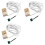 3X Sauna Furnace External Control Probe Wire Temperature Control Probe Sauna Room External Control Sensor Probe 1