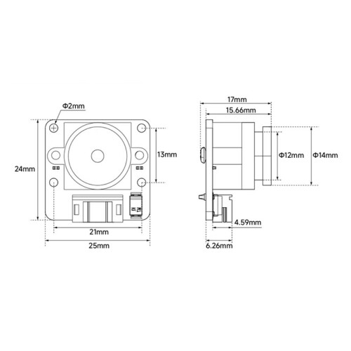 2X TSL1401 Linear CCD Camera Module Electrical Signal Processing with 128 Pixels 5IN-XH2.54 Port for DIY  Robot 2