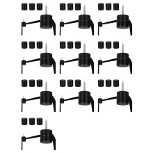 30 Sztuki Haczyków Sufitowych do Lamp Wiszących Sufitowych, Hak do Lampy Wiszącej do Lampy Sufitowej, Haczyki Sufitowe, Lampa DIY Czarna