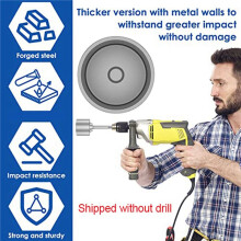 2X SDS-Max Ground Rod Driver, 65mm Heavy Duty Steel Drill Bit Driver,for RotaryHammer Drill Grounding Rods (2.56 In)