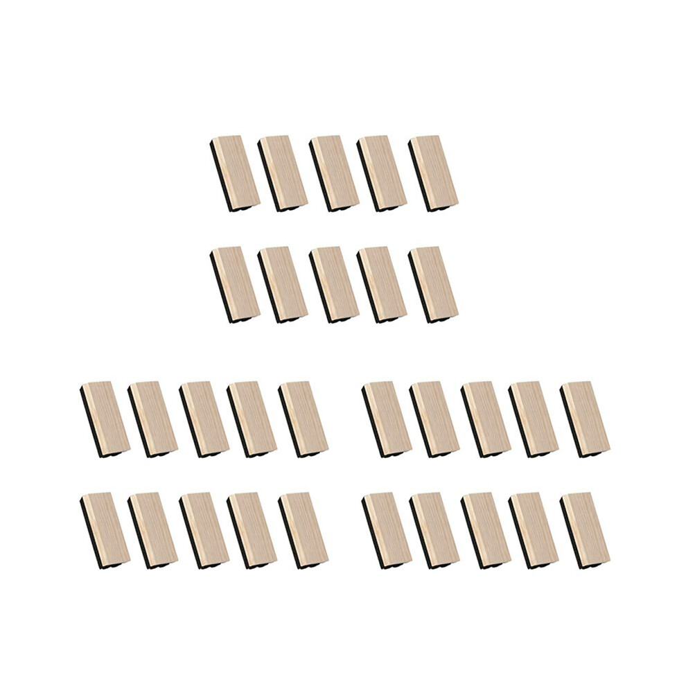 30 Pack Chalkboard Erasers Wool Eraser Dustless Wood Chalk Eraser Blackboard Eraser Cleaner For Kids Teachers 6031694958166
