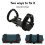 2X Universal  Speaker Bracket Portable Bicycle Metal Bracket Adjustable Bicycle Speaker Bracket with Straps 3