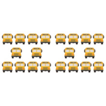 20Pcs Silicone Car Beads Silicone Beads School Bus Shaped Beads Beads for Pens Flat Loose Spacer Beads