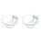2X Wall Mount Bracket for    for Home & Office Use Secure & Space-Saving Design,Stainless Steel 1