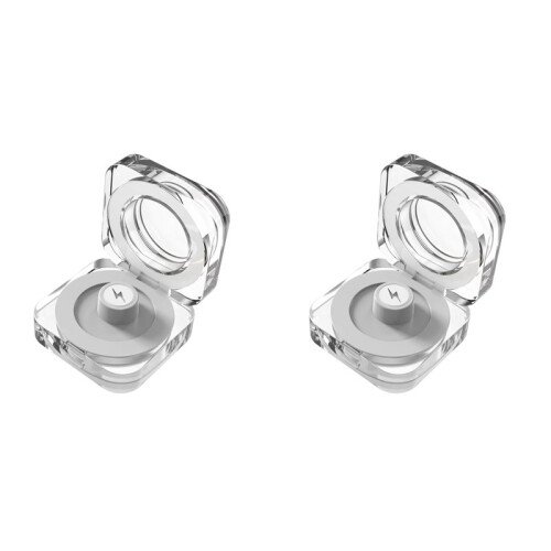 2X 200mAh  Ring Charging Box Without Charging Cable Transparent Self-Activation Charger Box with LED Light Display