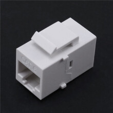 20PZ RJ45 Connettore Jack Cat6 Extension Coupler Ethernet Network LAN Cat 6 Coupler Jacks Extend Adapter, Bianca
