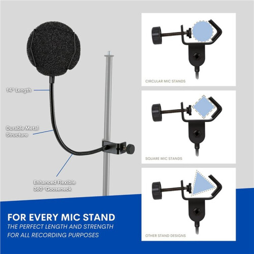 2X High Quality Microphone  Filter Metal  Filter Shield Windscreen  Filter 2