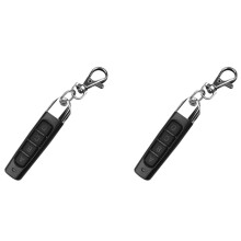 2X Universal Remote Control 433.92MHz for Gates, Garage and Barrier - 4 Buttons, Compact Design, Easy to Use