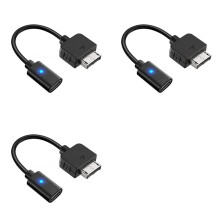3X USB C Charging Cable for Vita 1000 Controller Type C LED Convert Cord for PS Vita 1000 Console Power Wire