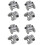 8Pcs Scroll Saw Blades Holders Conversion Kits Pin-Less Adapter Metal Upper/Lower Blade Holders 1
