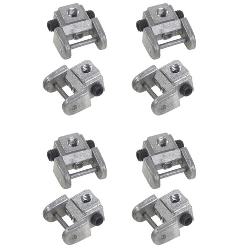 8Pcs Scroll Saw Blades Holders Conversion Kits Pin-Less Adapter Metal Upper/Lower Blade Holders