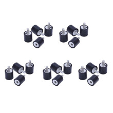20stk M4 Aussen Innen Anti Vibration Gummi Puffer Isolator Anlage 15mm X 15mm