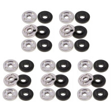 30Pcs Lock Nuts Flange for 9523 Nut Inner Outer Kit Angle Grinder Tool 2 Specifications-Toothless, Toothed