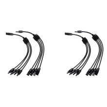 2X Y Typ 4 Till 1 Adapter Solpanelskabel Trådkontakter Adapter Konvergenskabel för Solpaneler