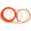2 Pcs 4mm 15 Meter Orange Guide Device Nylon Electric Cable Push Pullers Duct Snake Rodder Fish Tape Wire 1