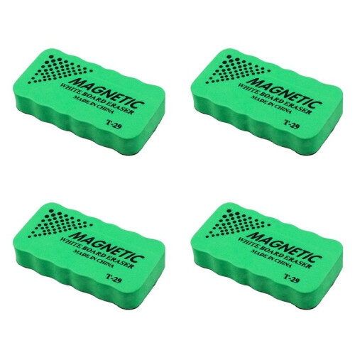 4X New Magnetic Board Eraser Drywipe  Cleaner Office Whiteboard