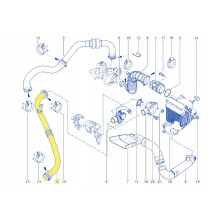 TURBOSLANGERØR RENAULT GRAND SCENIC MEGANE SCENIC 1.5 8200590198 8200527670