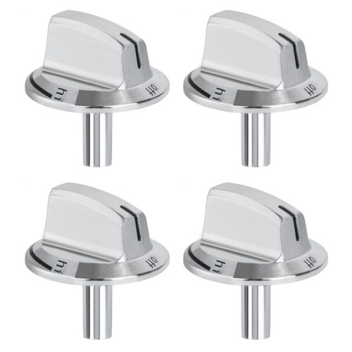 4 PCS Upgrade 5304525746 Long Stem Stove Knobs Replacements, Compatible with Gas Stove Range Oven Knobs