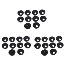 30 Pcs 35mm Black Cable Grommet Cable Outlet Desk Table Wire
