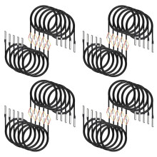 40Pcs Waterproof DS18B20 Temperature Sensor, Digital Temperature Thermal Cable Temperature (-55- +125) - 1 Meter/3.2Ft