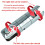 5X Cable Pulling Swivel Wire Bearing Breakaway Swivel 1 Ton 5