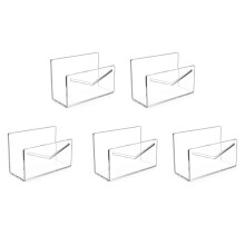 5X Posthouder Postorganizer Aanrecht Acryl Postsorteerder voor Bureau Envelophouder Brieforganizer voor Kantoor School