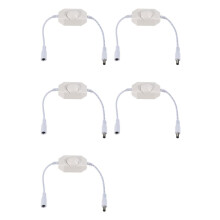 5X 12V / 24V 6A LED Dimmer Controller Adjust Brightness for Easy Color Clear, White