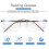Rimless Progressive Multifocus Reading Glasses Blue Light Blocking No Line 2
