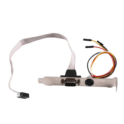 2X Cabo de Conexão para PS/2 para Teclado e Mouse da Placa-Mãe 586 com Defletor para Porta com/Serial 2