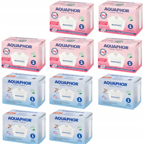 Aquaphor Aquaphor Maxfor+ filterpatroner 5 stk. og Maxfor+ Mg2+ 5 stk.