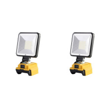 2X 18V Li-Ion Cordless LED Flashlight with USB & Type-C Charging Port, 4 Inch for Flood Lights