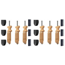 6x Verbessertes Hotend-Kit (0,25, 0,4 und 0,6 mm) für Flashforge AD5X Düse, Ganzmetall-Schnellverschluss-Düsen-Kit