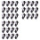 150PC 2Pin Way Plug Wire Cable Snap Connectors Electric Wire Double-Wire Plug-in Connector with Locking Buckle 1