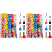 Twin Wire End Ferrules Set, 1200 Pieces Insulated Twin Wire End Ferrules Multicoloured Insulation Sleeves Set