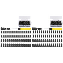 Conjunto de 120 Pregos de Borracha para Reparo de Pneus de Carro A Vácuo + Conjunto de Ferramentas/Caixa com Chave de Fenda