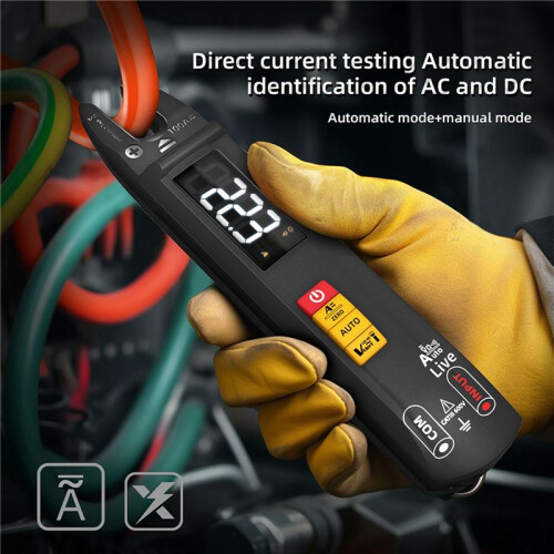 2X BSIDE U0 Digital Clamp Meter Fork  AC 100A  Ammeter Pliers TRMS Current Multimeter Voltage Electrical Tester 2