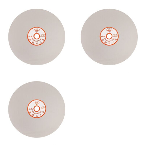 3X Disco de Esmeril de Polimento para Polimento de Joias de 6 Polegadas 3000 com Revestimento de Diamante