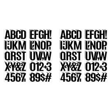 6 Inch Vinyl Letter Number Stickers,40 Sheets Self-Adhesive Alphabet Stickers,Mailbox Number Sticker for Mailbox,Door